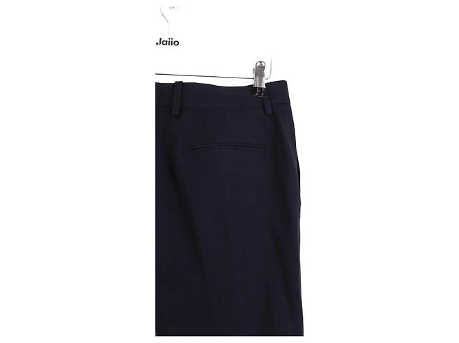 Saint Laurent Pantalones rectos azul marino - vista 4