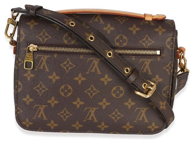 Louis Vuitton Pochette Metis in tela Monogram Marrone - vista 2