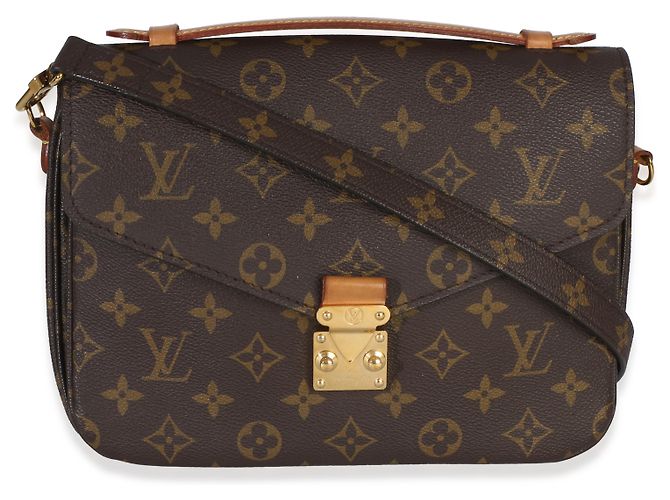Louis Vuitton Pochette Metis in tela Monogram Marrone - vista 8