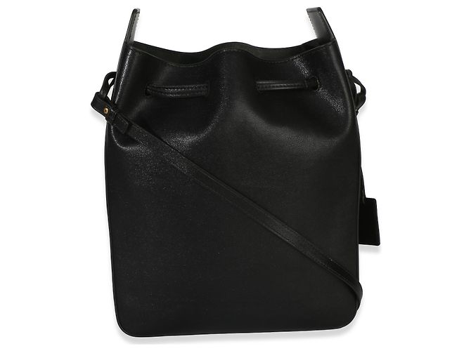 Piccola borsa bucket in pelle di vitello nera Saint Laurent Nero - vista 2