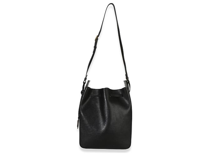 Piccola borsa bucket in pelle di vitello nera Saint Laurent Nero - vista 5