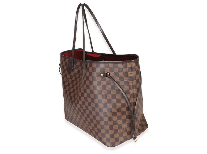 Louis Vuitton Damier Ebene Canvas Neverfull GM Marrone - vista 3