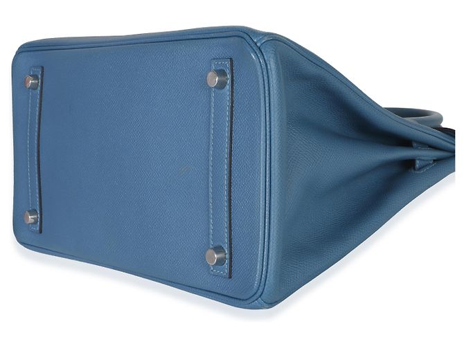 Hermès Bleu Brighton Epsom Birkin 30 PHW Azul - vista 6