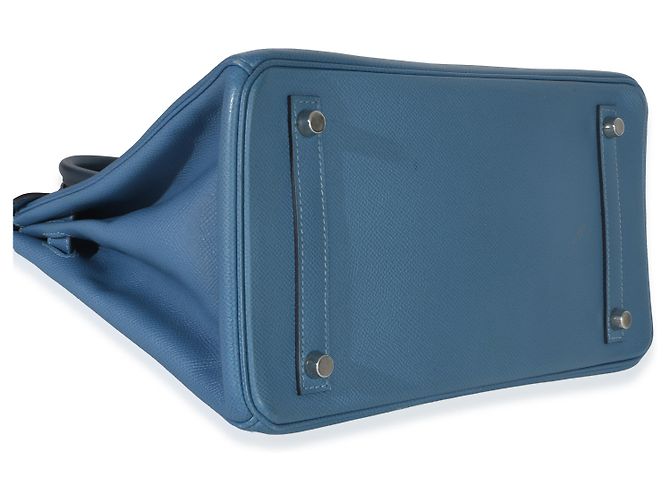 Hermès Bleu Brighton Epsom Birkin 30 PHW Azul - vista 7