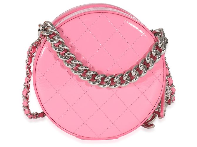 Chanel Pink Glazed Calfskin Round As Earth Bag - view 4