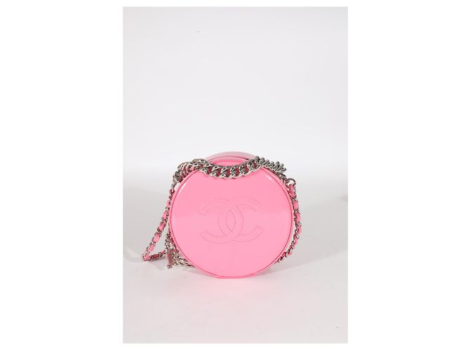 Chanel Pink Glazed Calfskin Round As Earth Bag - view 7