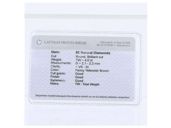 Autre Marque Orecchini in Diamante Non Firmato K18WG 12.5g 2.00/2.00 ct - vista 10