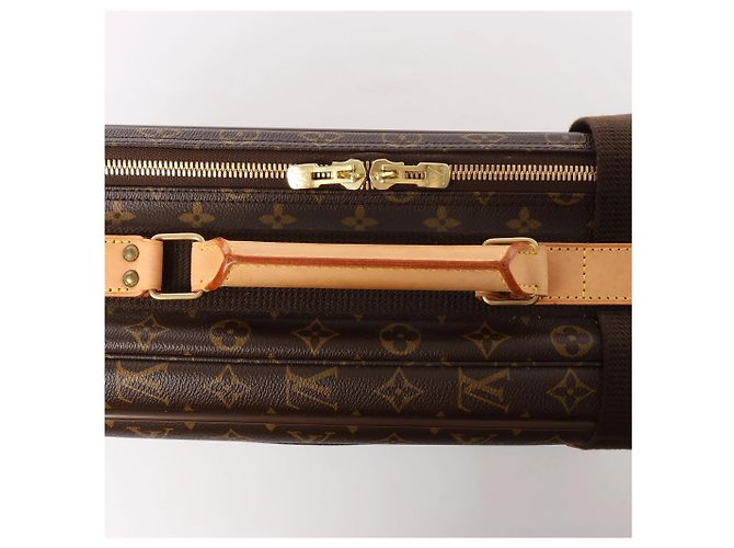 Borsa da viaggio Louis Vuitton Satellite 50 in tela Monogram marrone Beige - vista 4