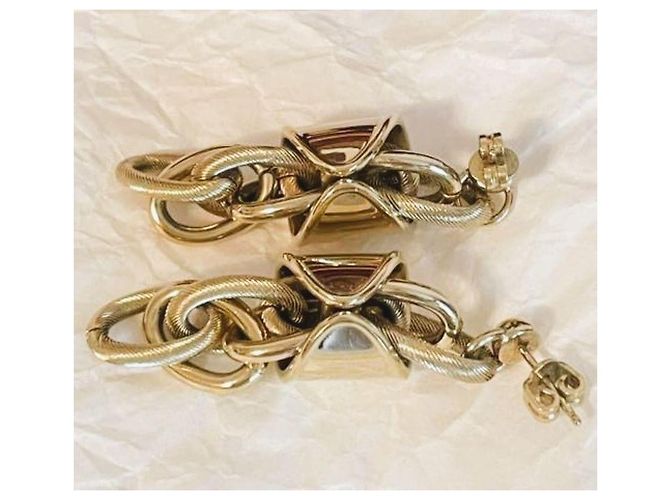 Orecchini Dolce & Gabbana Acciaio Placcato Oro Lingotto D'oro - vista 10