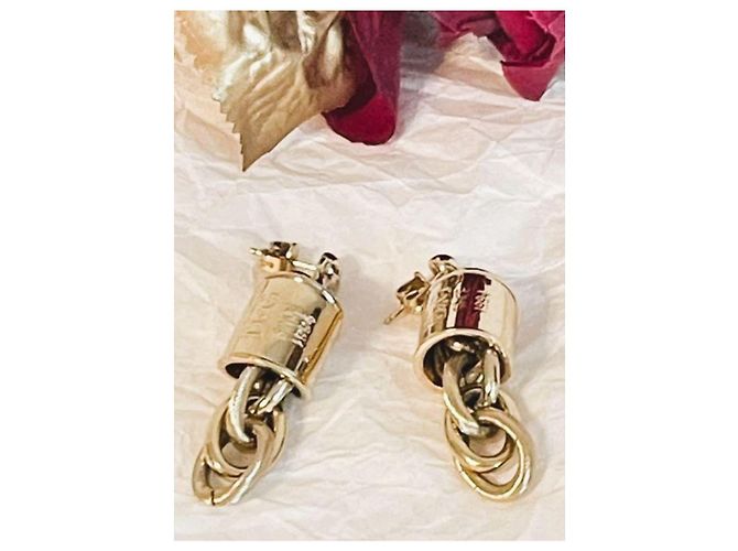 Orecchini Dolce & Gabbana Acciaio Placcato Oro Lingotto D'oro - vista 7