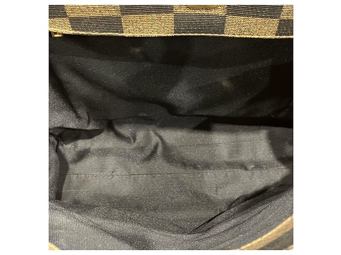 Borsa Tote Fendi marrone in pelle e PVC - vista 5