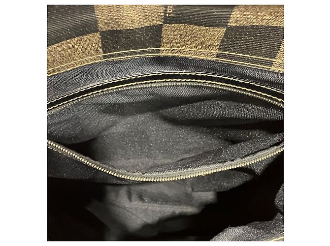 Borsa Tote Fendi marrone in pelle e PVC - vista 6
