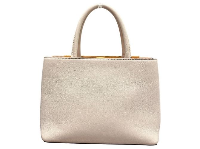 Borsa Fendi Petite Toujours Bianco Beige - vista 2