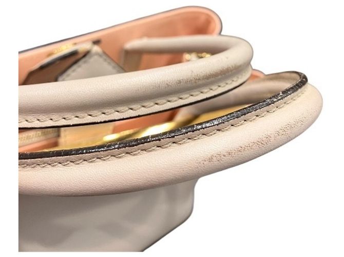 Borsa Fendi Petite Toujours Bianco Beige - vista 7