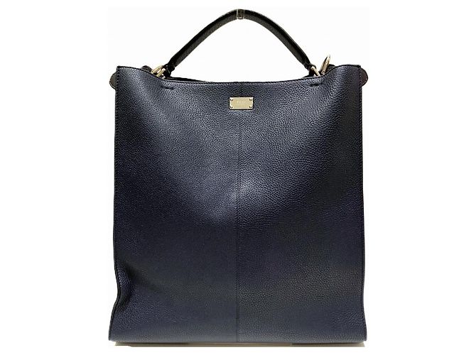Borsa a tracolla Fendi Peekaboo X-Lite Fit Blu navy - vista 2