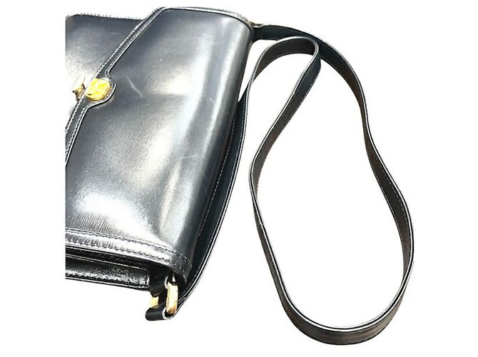 Céline Borsa a mano e borsa a tracolla in pelle blu navy CELINE Carriage Hardware da donna - vista 6