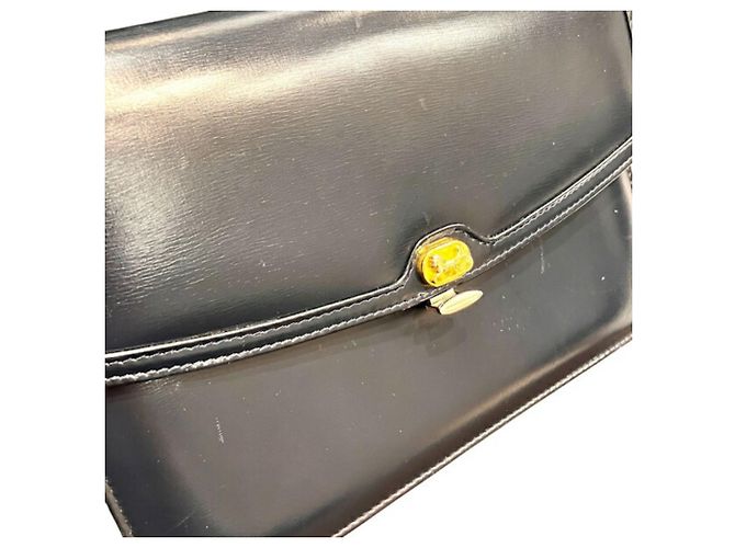 Céline Borsa a mano e borsa a tracolla in pelle blu navy CELINE Carriage Hardware da donna - vista 7