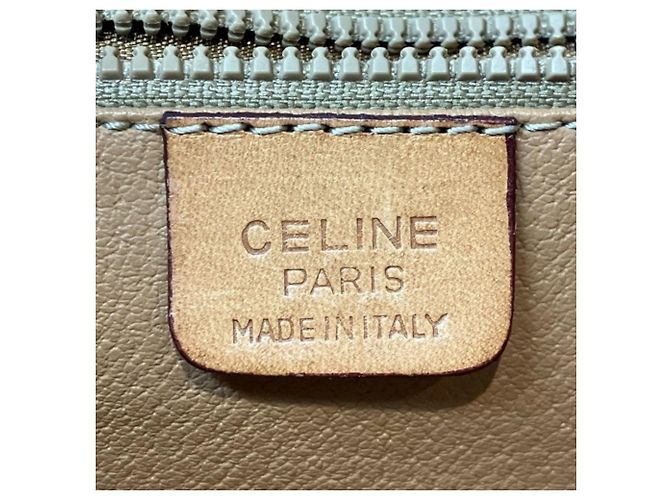 Céline Borsa a tracolla Celine motivo Macadam Marrone - vista 4