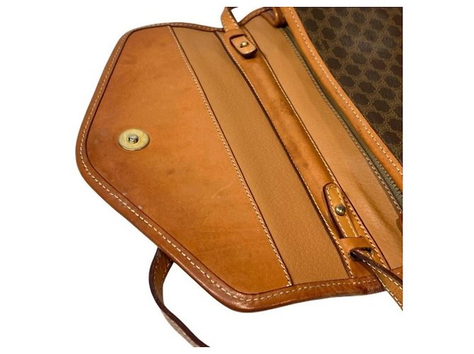 Céline Borsa a tracolla Celine motivo Macadam Marrone - vista 5