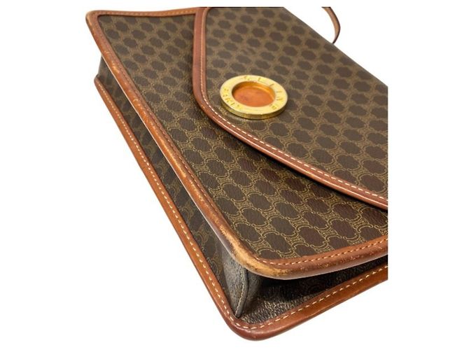 Céline Borsa a tracolla Celine motivo Macadam Marrone - vista 7
