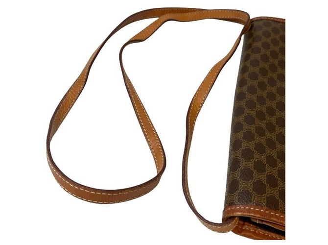 Céline Borsa a tracolla Celine motivo Macadam Marrone - vista 9