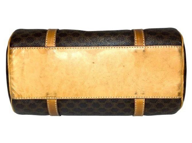Céline Celine Mini Boston Handtasche mit Macadam-Muster Braun - Ansicht 3