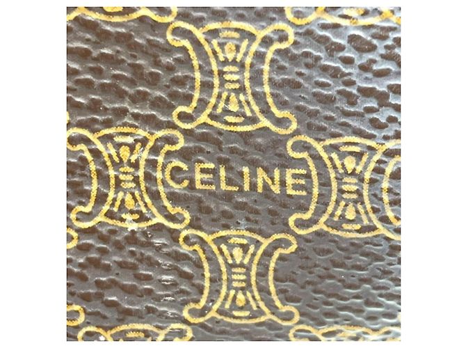 Céline Celine Mini Boston Handtasche mit Macadam-Muster Braun - Ansicht 4