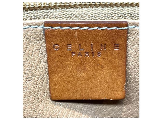 Céline Borsa a secchiello Celine motivo Macadam Marrone - vista 4