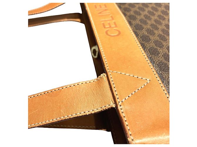 Céline Borsa Tote Celine Macadam Marrone da Donna - vista 6