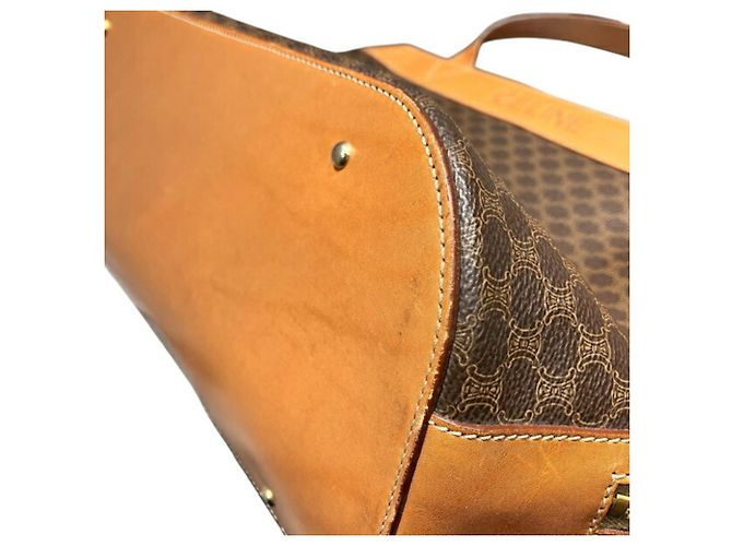 Céline Borsa Tote Celine Macadam Marrone da Donna - vista 7