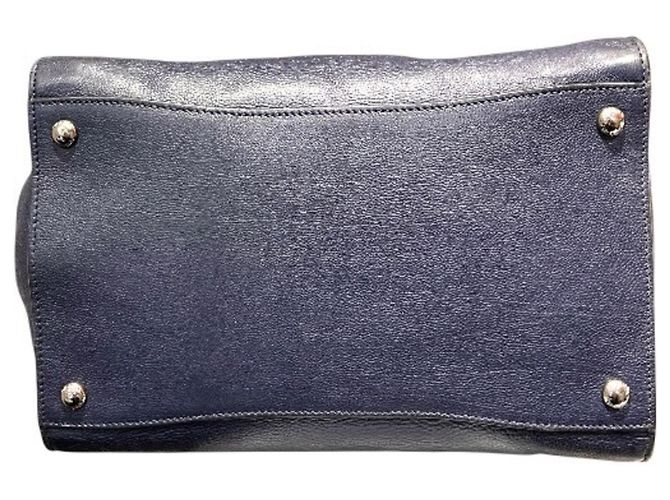 Borsa Tote Prada Vitello Daino Navy da donna Blu navy - vista 3