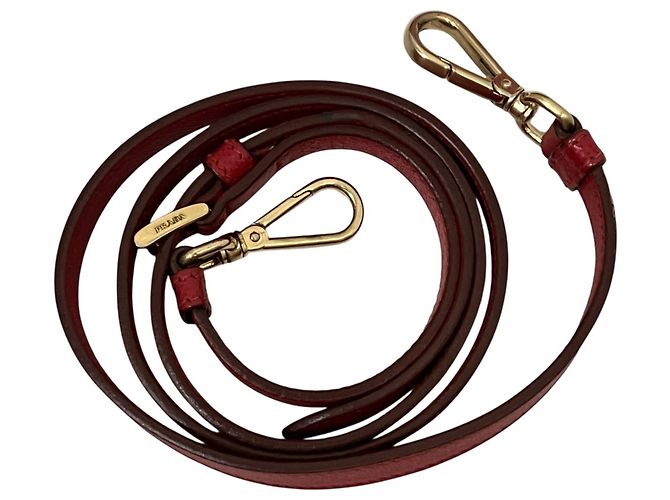 Borsa a tracolla in pelle bordeaux Prada Bordò - vista 5