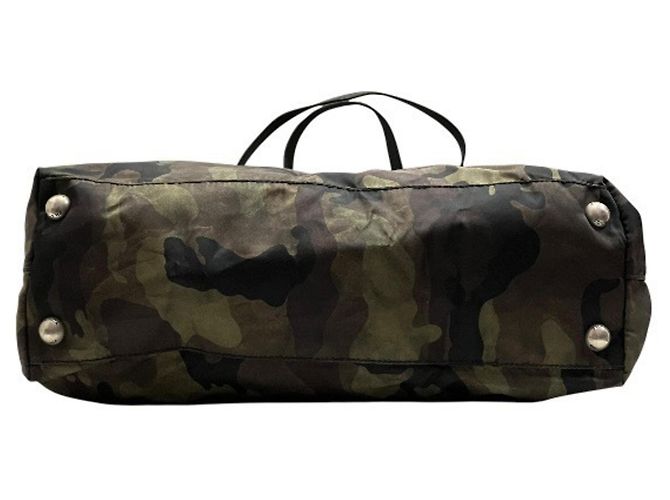 Borsa Prada VA0883 Nylon Camouflage Borsa Tote Borsa a tracolla per uomo e donna Nero Cachi - vista 3