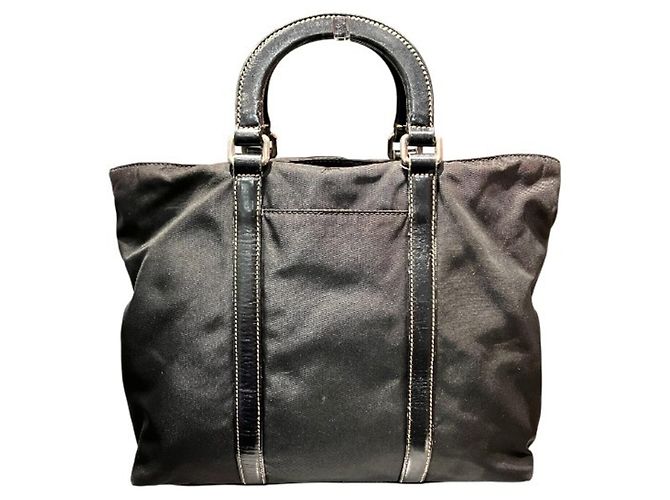 Bolsa de mão de Nylon Tessuto e Couro Prada para Mulher Preto - vista 2
