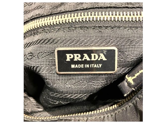 Bolsa de mão de Nylon Tessuto e Couro Prada para Mulher Preto - vista 4