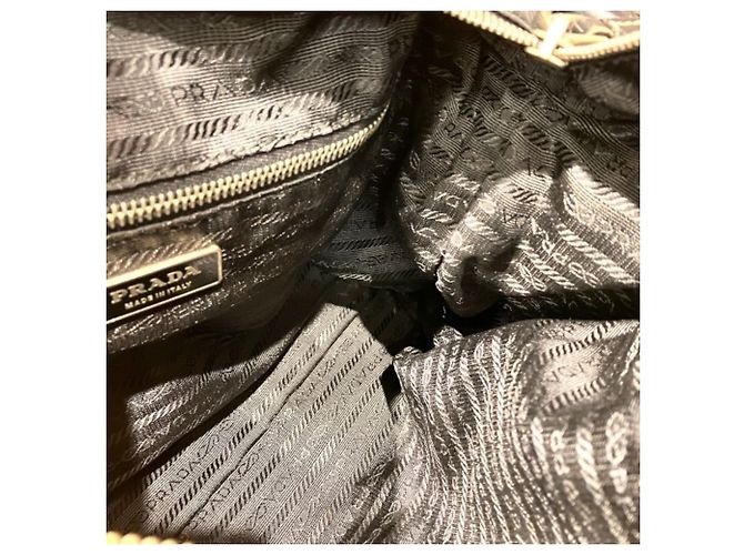 Bolsa de mão de Nylon Tessuto e Couro Prada para Mulher Preto - vista 5