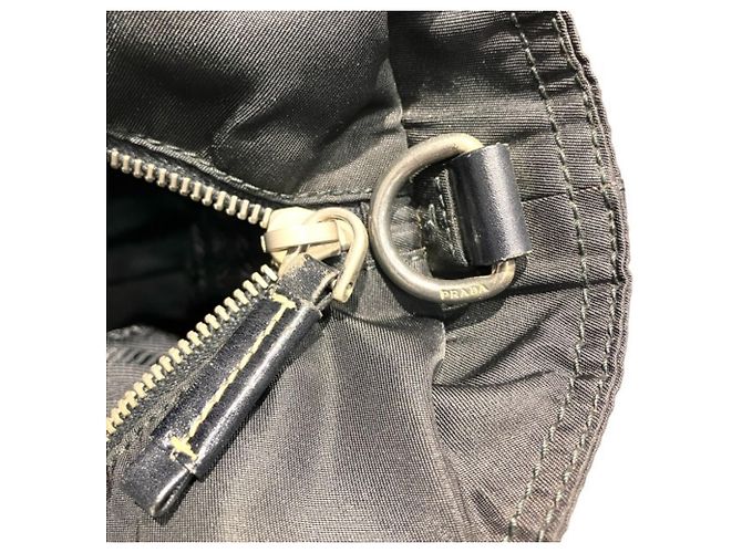 Bolsa de mão de Nylon Tessuto e Couro Prada para Mulher Preto - vista 8