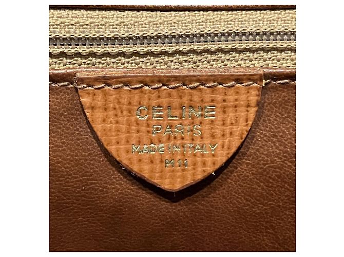 Céline Borsa a tracolla in pelle Celine Marrone - vista 4