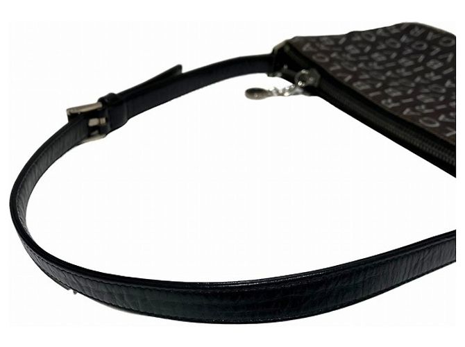 Bulgari BVLGARI BVLGARI Logo Canvas Mini Handbag Schwarz Weiß - Ansicht 5
