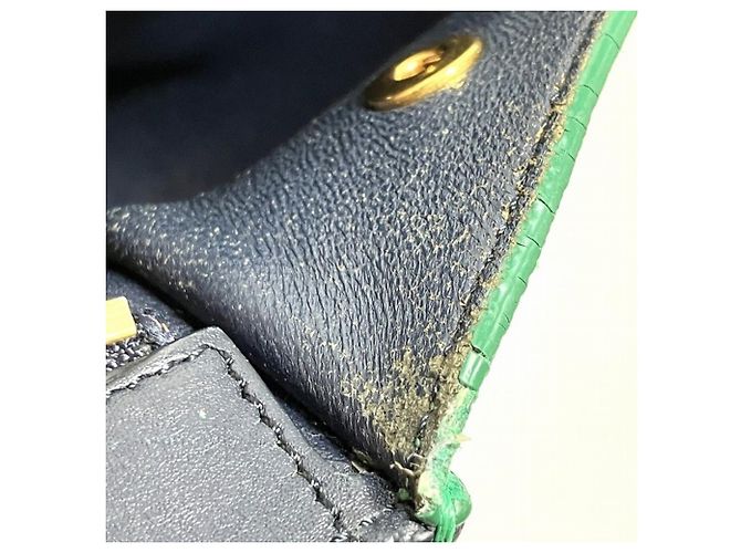 16 Céline Borsa a 2 modi / Borsa a tracolla Celine Trapeze Verde Blu navy - vista 8