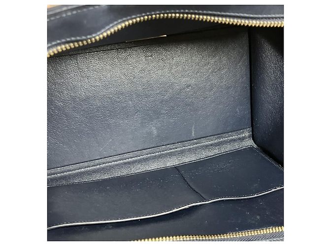 16 Céline Borsa a 2 modi / Borsa a tracolla Celine Trapeze Verde Blu navy - vista 9