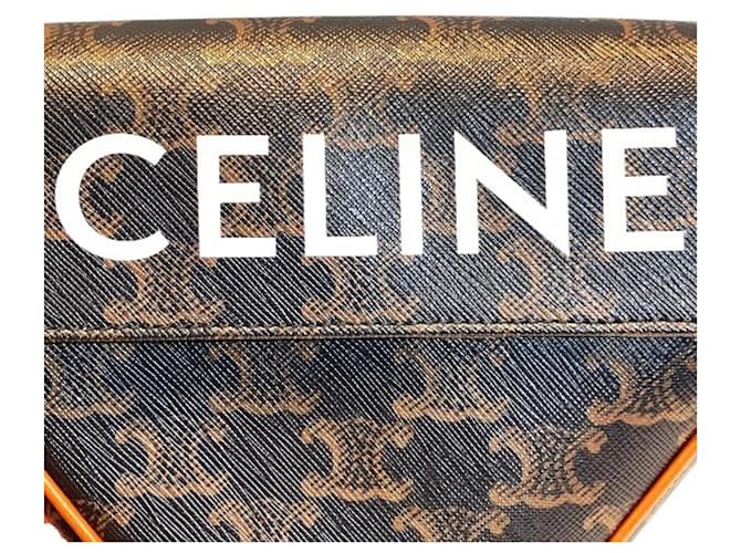 Céline Celine Triomphe Triangle Handtasche Braun - Ansicht 4