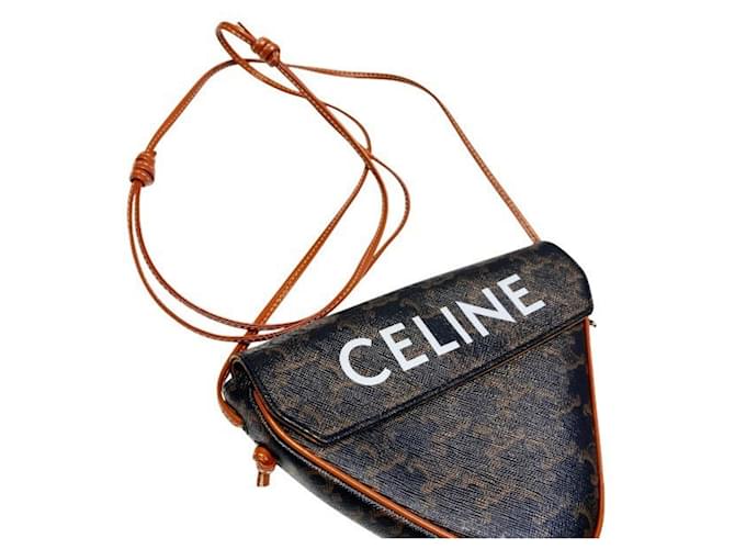 Céline Celine Triomphe Triangle Handtasche Braun - Ansicht 6