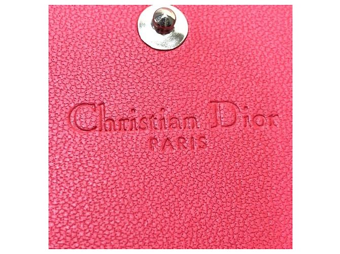 Christian Dior Dior Cartera Bi-fold Cannage Roja - vista 4