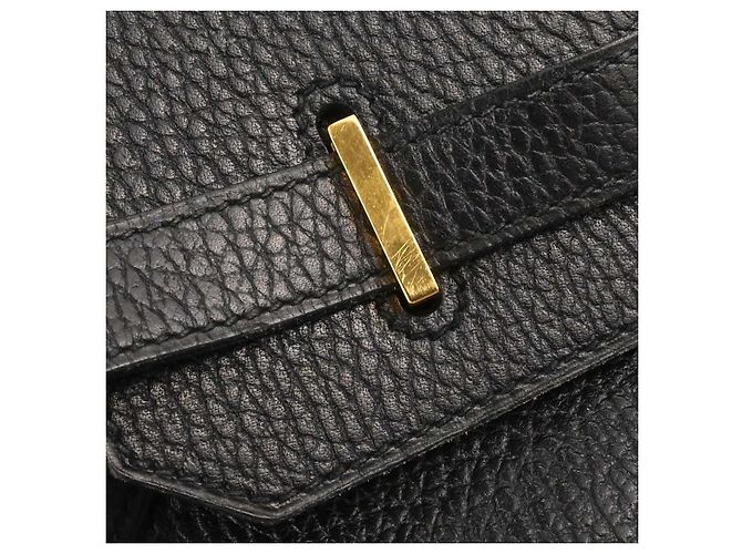 Borsa Hermès Birkin Black Ardennes con finiture oro 35 Nero - vista 7