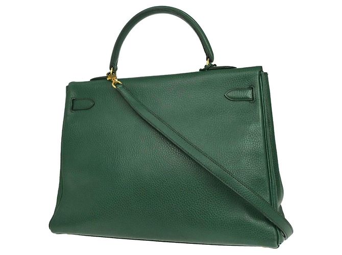Hermès Hermes Kelly 2 Way Taurillon Clemence Verde - vista 2