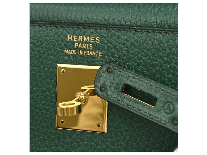 Hermès Hermes Kelly 2 Way Taurillon Clemence Verde - vista 4