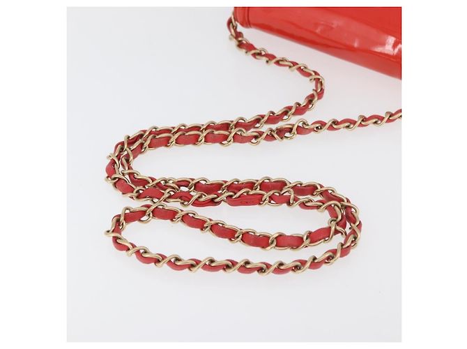 Chanel Reissue 2.55 Clutch in pelle vernice Rosso - vista 7