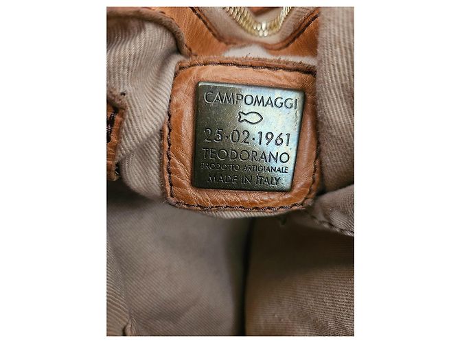 Borsa a tracolla Campomaggi in pelle marrone - vista 10