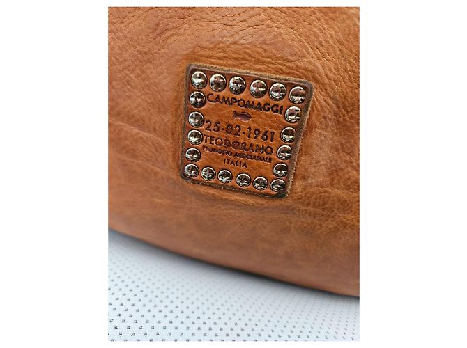 Borsa a tracolla Campomaggi in pelle marrone - vista 6